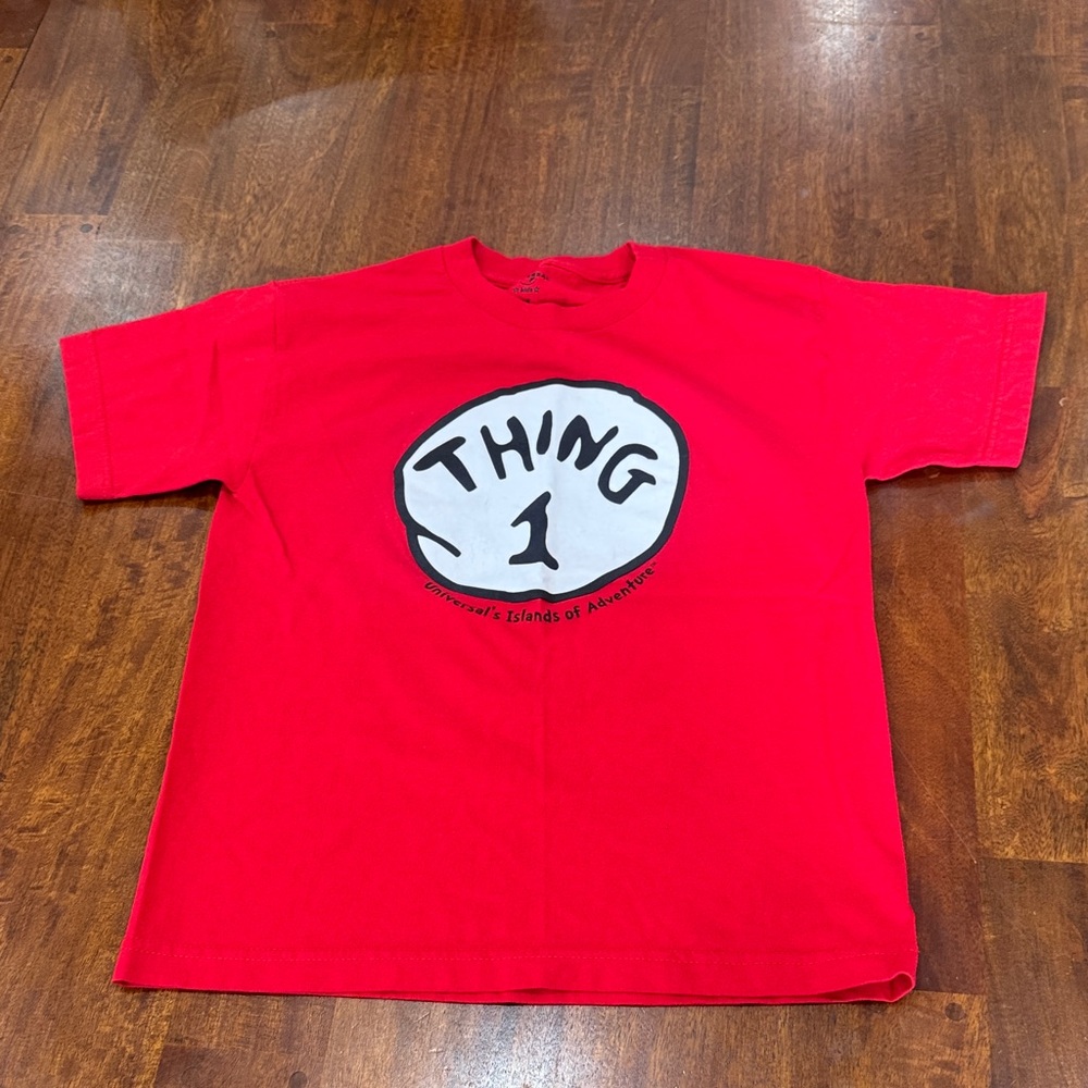Universal Studios Red 'Thing 1' Graphic Kids T-Shirt - red is darker in person